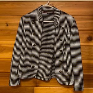 Tommy Hilfiger natuical blue and white striped cotton  jacket
